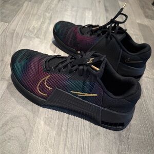 Nike Black and Multicolor Athletic Shoes